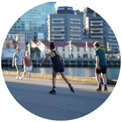 Rollerblading in Wellington